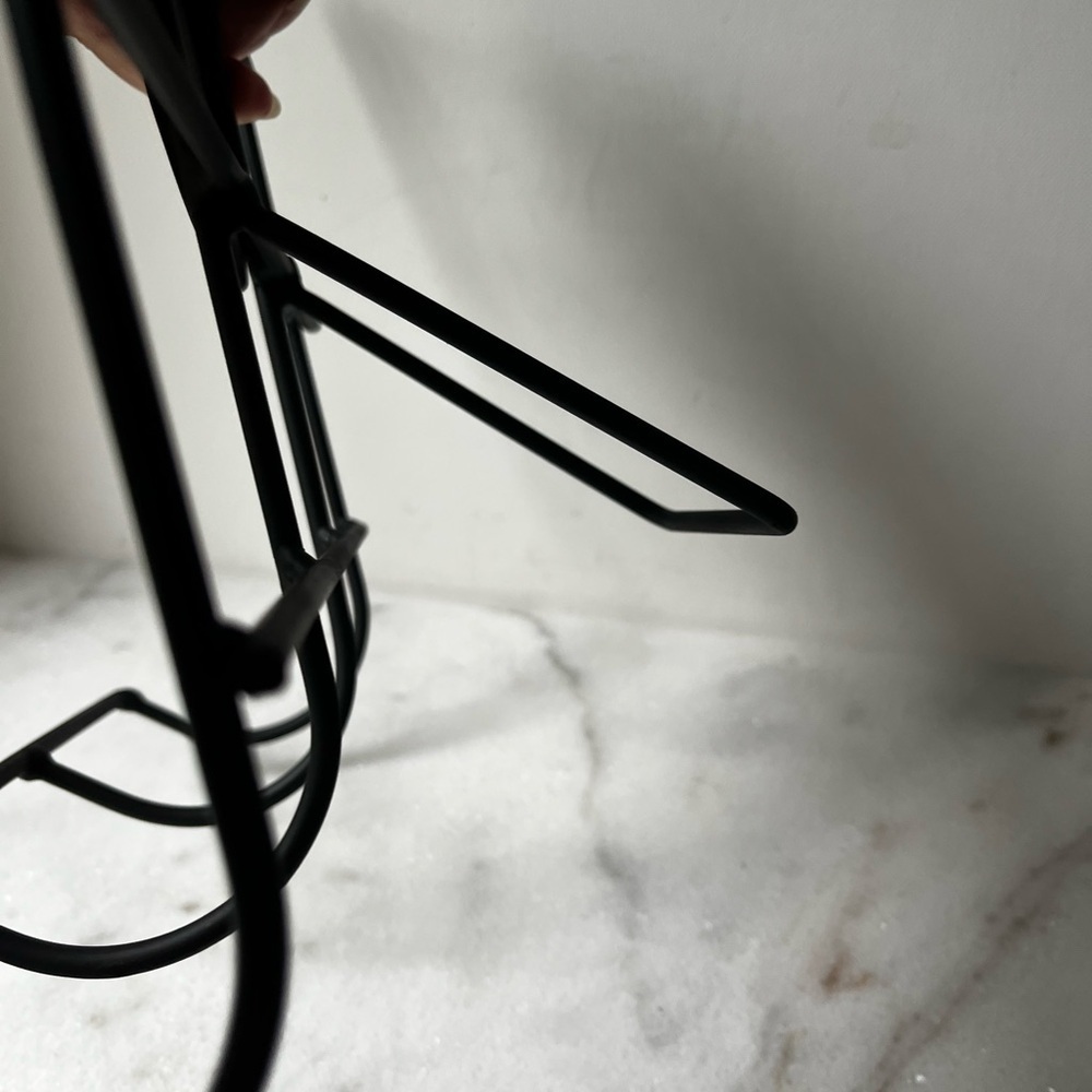 Black metal Cook Book Stand painting holder display with black cat… - Picture 12 of 13
